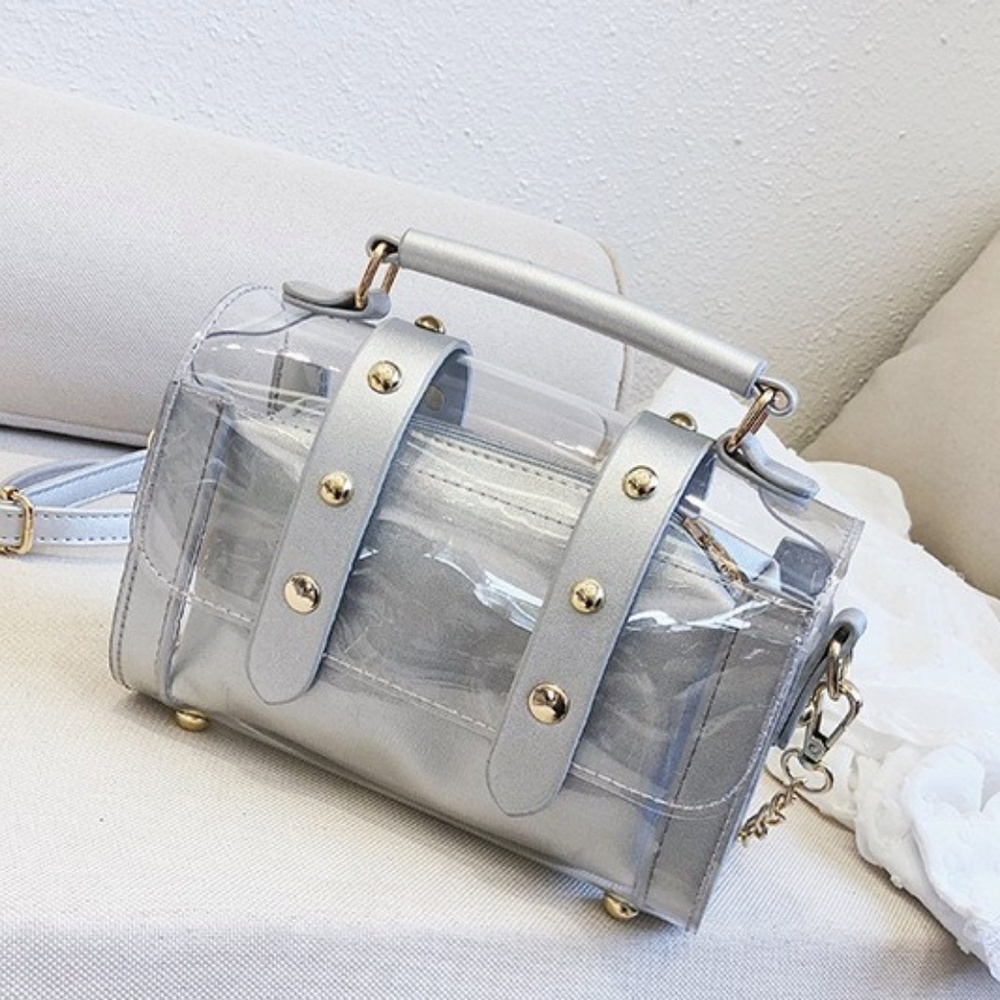 Transparent Two-in-One Crossbody Bag
